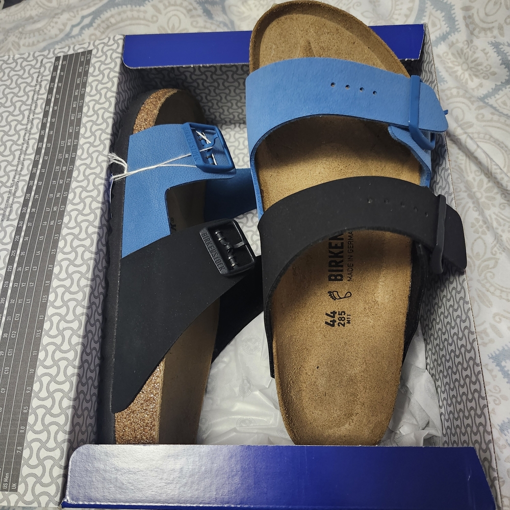 Birkenstock Blue and Black Men's Sandals Mens 11 Womens 13